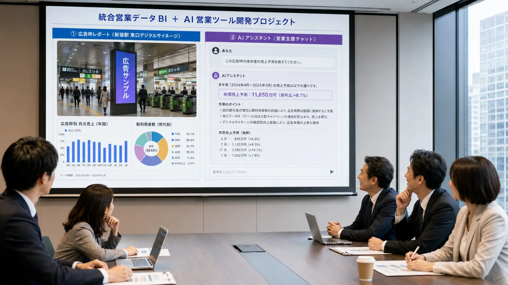 セールスデータ統合BI構築 ～ AIセールスツール開発